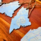 Custom Maine Map Ornaments, Personalized Map Keepsake
